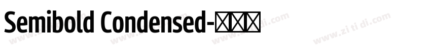 Semibold Condensed字体转换